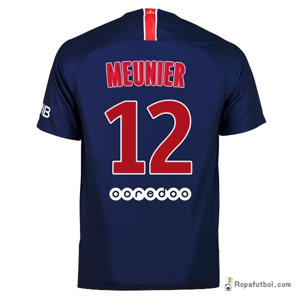 Camiseta Paris Saint Germain Replica Primera Ropa Meunier 2018/19 Azul